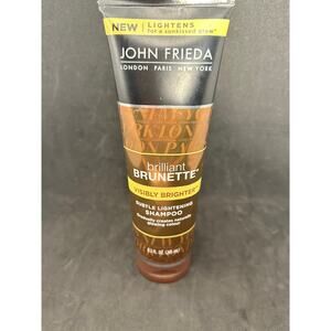 NWOT John Frieda Brilliant Brunette Visibly Brighter Lightening Shampoo; 8.4 oz